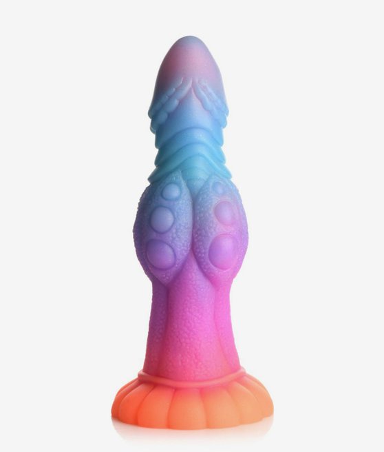 Glow-In-The-Dark Alien dildo z przyssawką