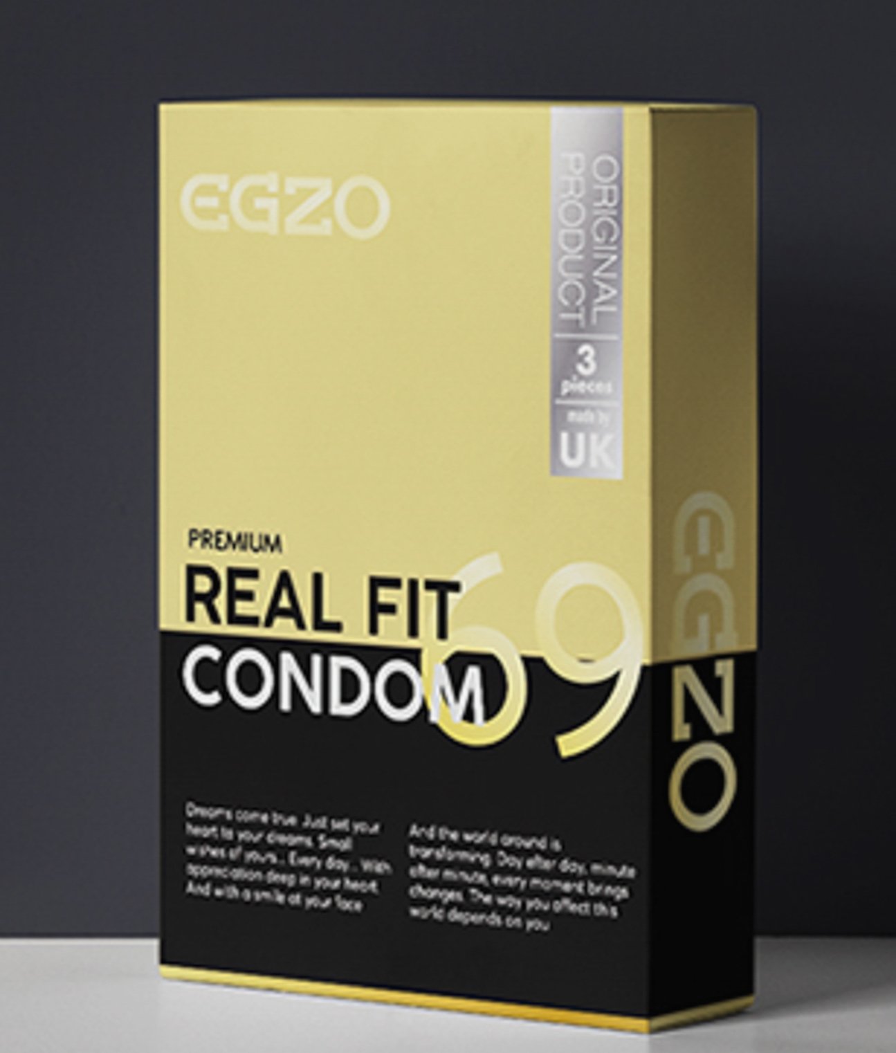 EGZO Traditional Condom Real Fit 3Pc Prezerwatywy 3 szt