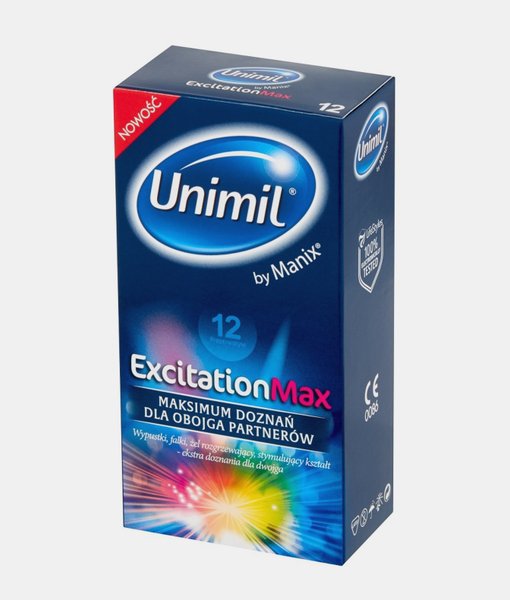 Unimil excitation max 12 Prezerwatywy 12 szt