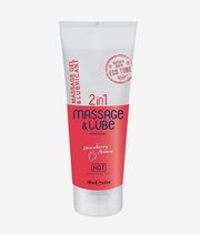 HOT Massage Glide Gel 2 In 1 200 ml truskawkowy thumbnail