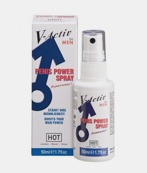 HOT V Activ Penis Power spray For Men 50ml spray wydłużający stosunek