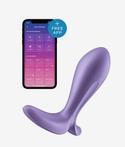 Satisfyer Intensity Plug purple wibrujący korek analny sterowany smartfonem thumbnail