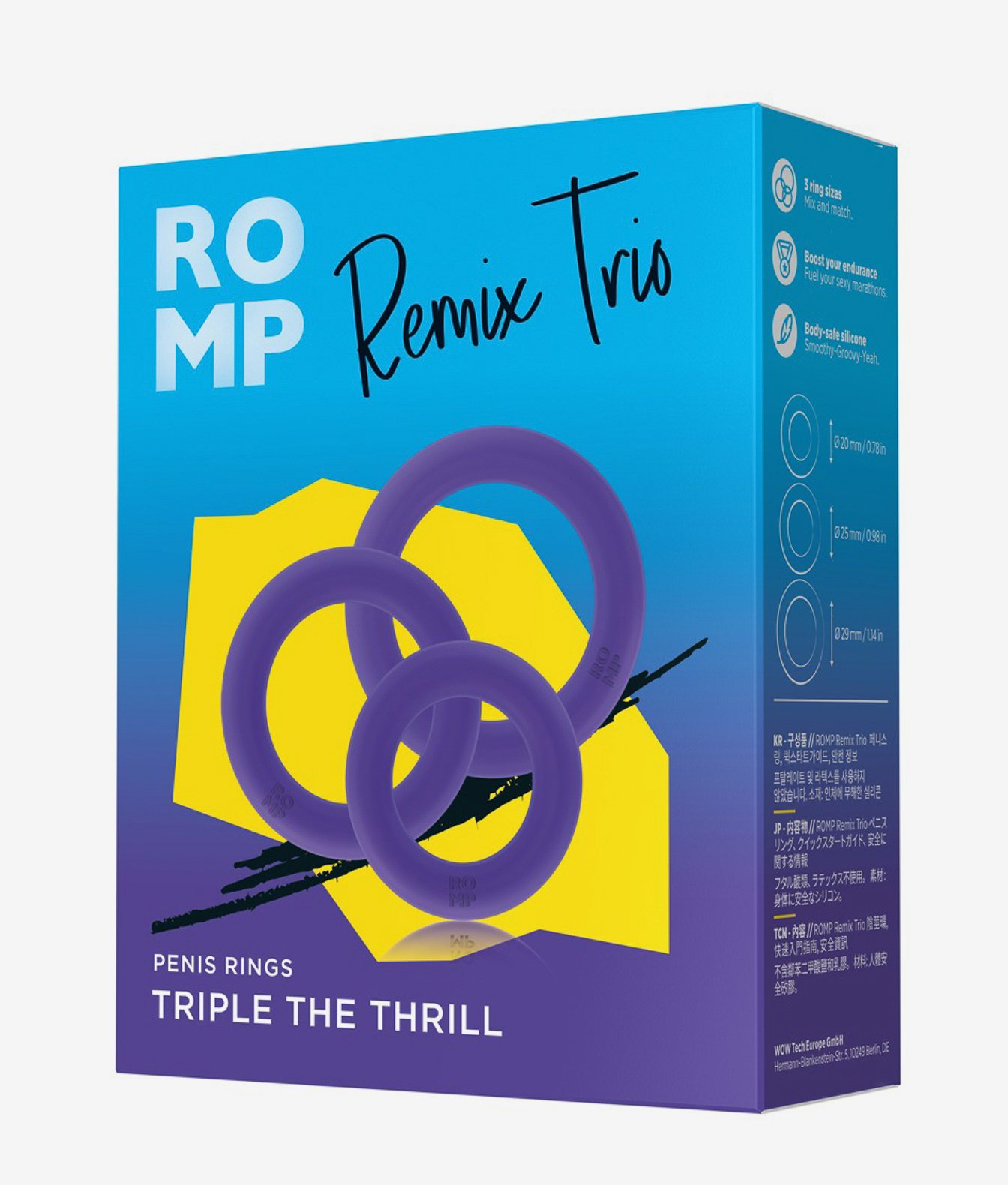 Romp Remix Trio zestaw pierścieni silikonowych