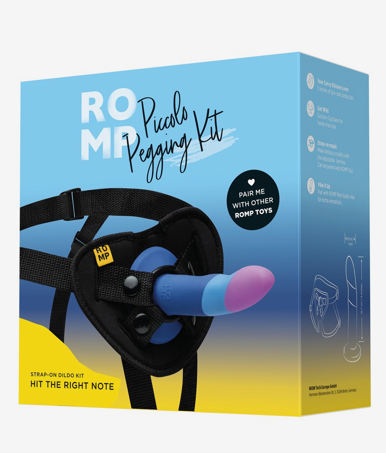 Romp Piccolo Pegging Kit zestaw masażera z uprzężą