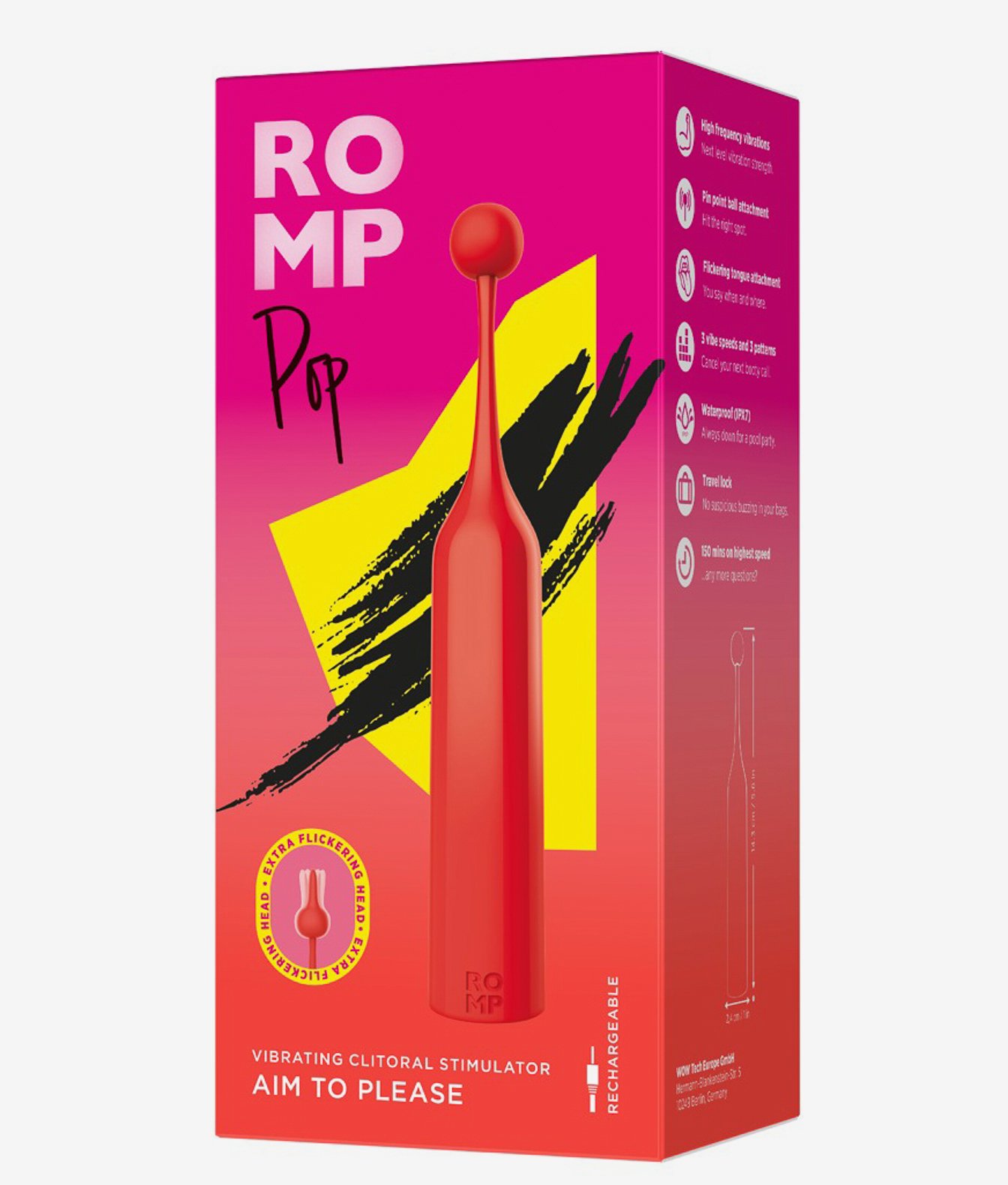 Romp Pop masażer punktowy z wymiennymi końcówkami