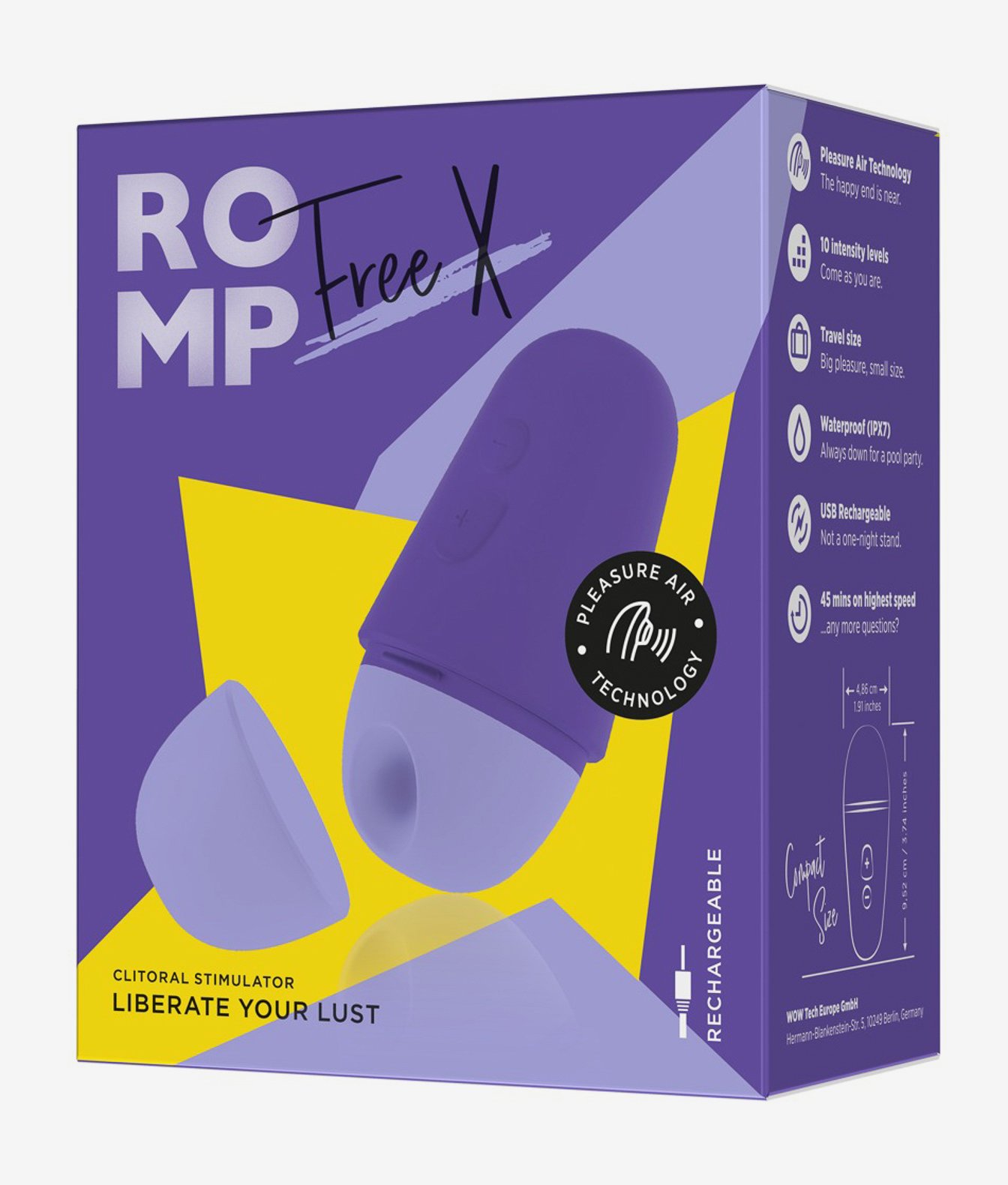 Romp Free X masażer z technologią pulsacji powietrza