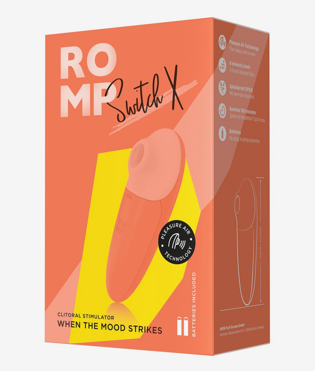 Romp Switch X masażer z technologią pulsacji powietrza