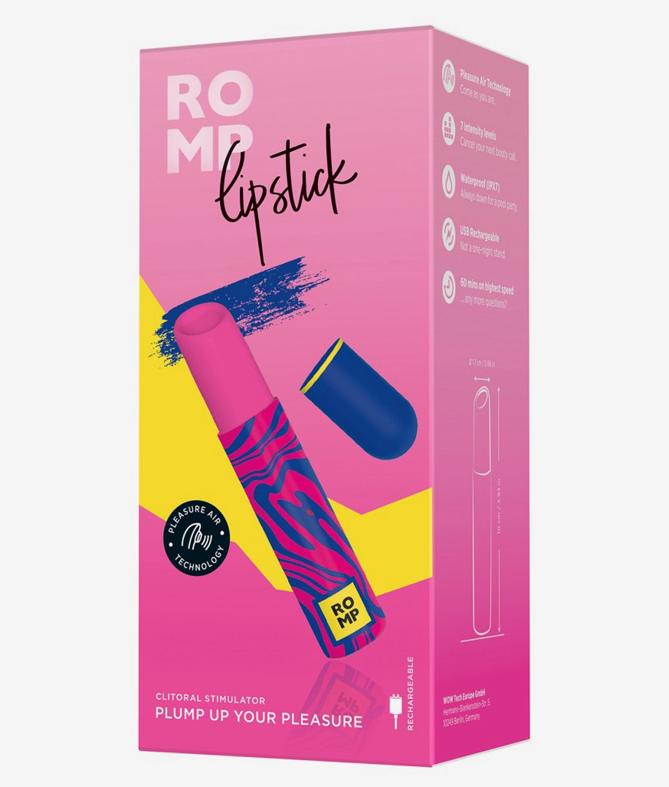 Romp Lipstick masażer z technologią pulsacji powietrza