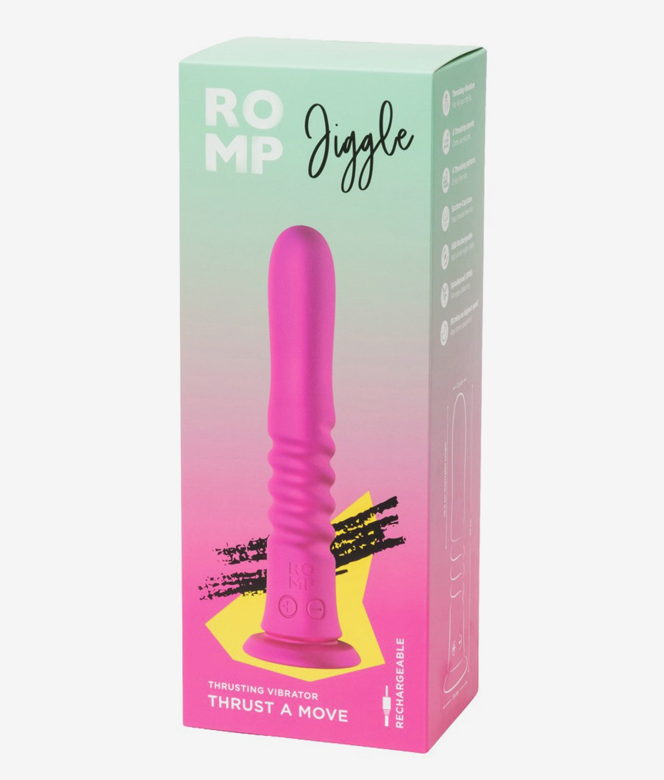 Romp Jiggle masażer z ruchem posuwistym