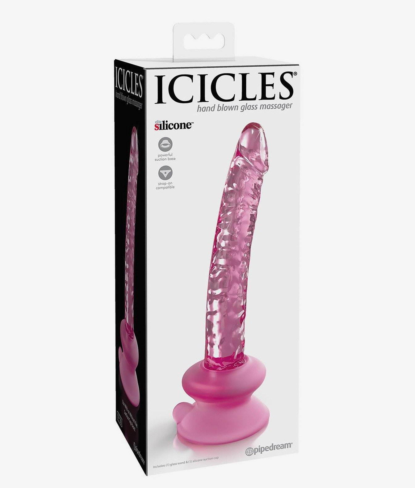 Pipedream Icicles No. 86 szklany masażer z przyssawką