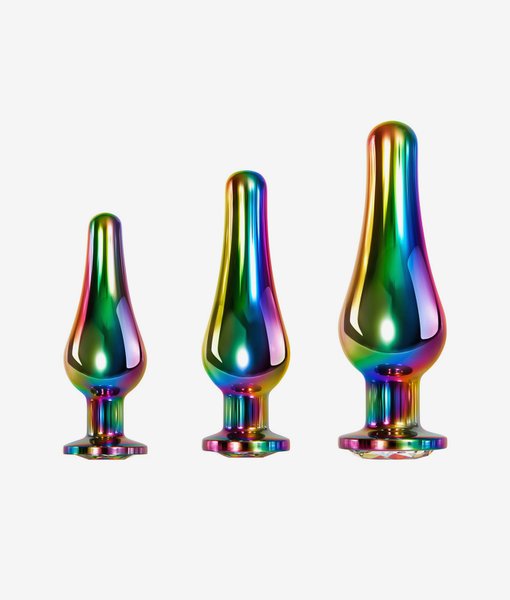 Evolved rainbow metal plug set zestaw korków analnych