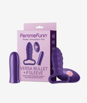 FemmeFunn versa bullet with p sleeve dark purple bullet wibrator thumbnail