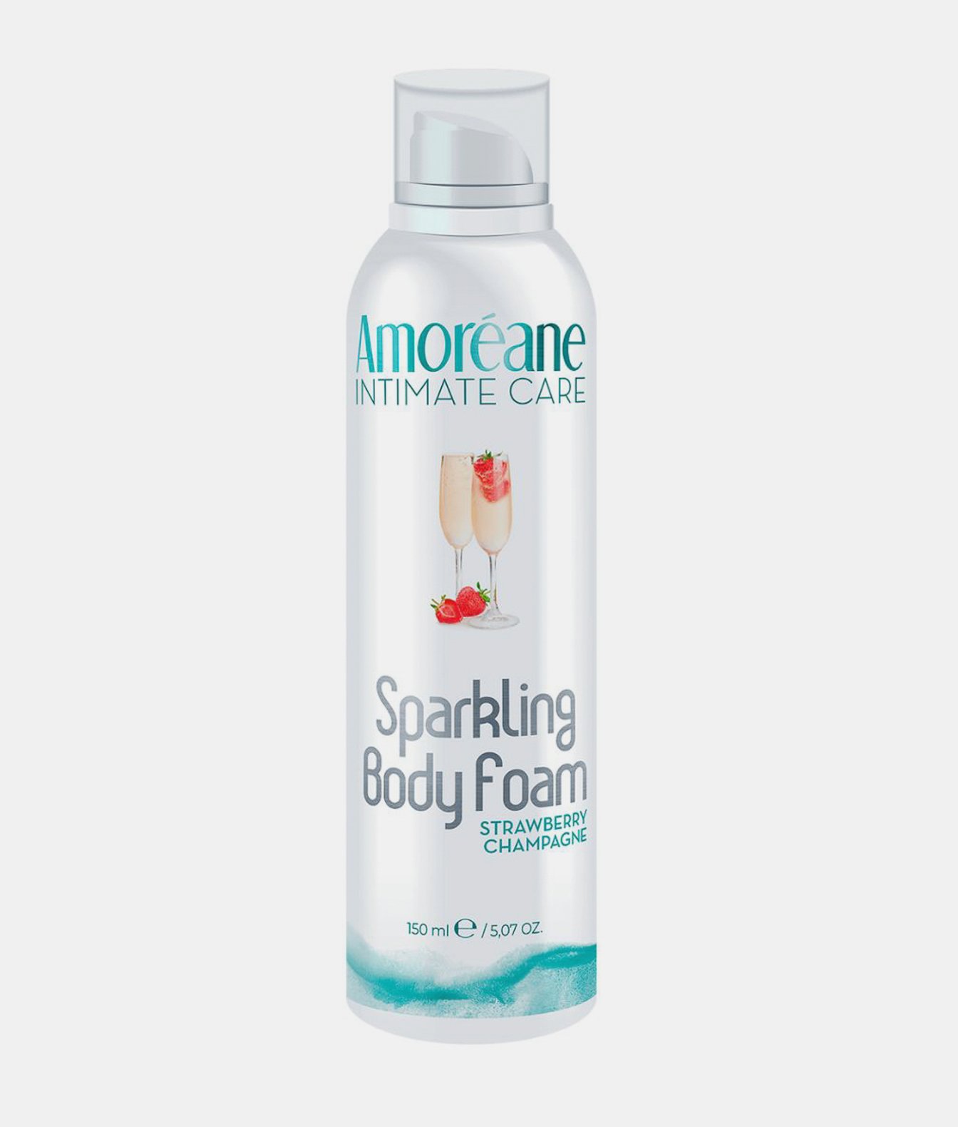 Amoreane Musująca pianka do ciała Truskawkowa Szampan