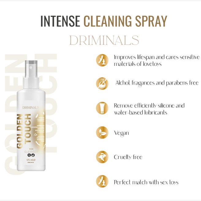 Driminals Golden Touch spray do czyszczenia zabawek