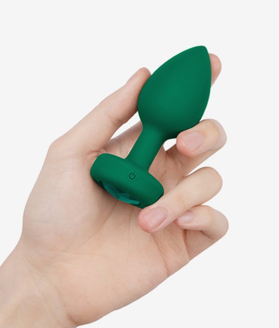 B-Vibe Vibrating Jewel Plug M/L wibrujący korek analny