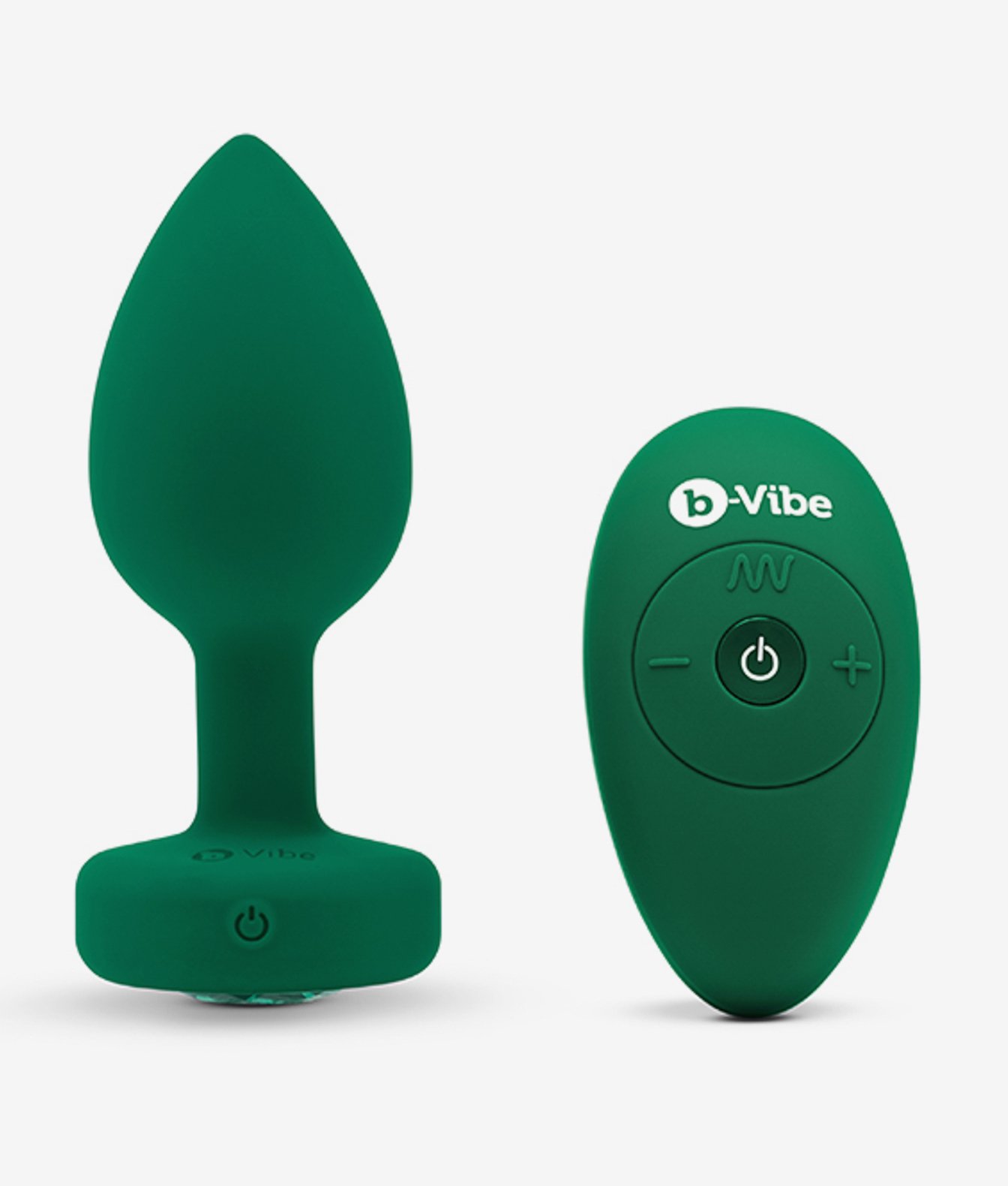 B-Vibe Vibrating Jewel Plug M/L wibrujący korek analny 