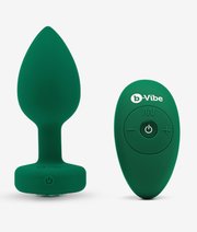 B-Vibe Vibrating Jewel Plug M/L wibrujący korek analny  thumbnail