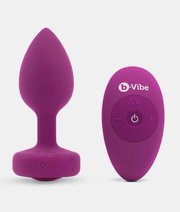 B-Vibe Vibrating Jewel Plug S/M wibrujący korek analny  thumbnail
