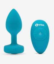 B-Vibe Vibrating Jewel Plug S/M wibrujący korek analny  thumbnail