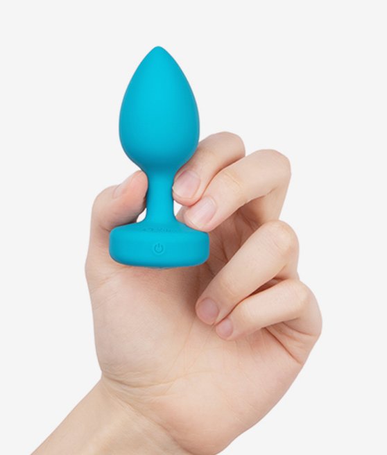 B-Vibe Vibrating Jewel Plug S/M wibrujący korek analny