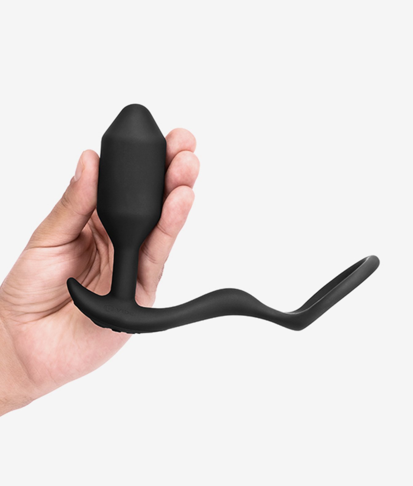 B-Vibe Vibrating Snug & Thug wibrujący korek analny z pierścieniem erekcyjnym