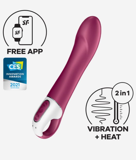 Satisfyer Big Heat wibrator punkt G na aplikację