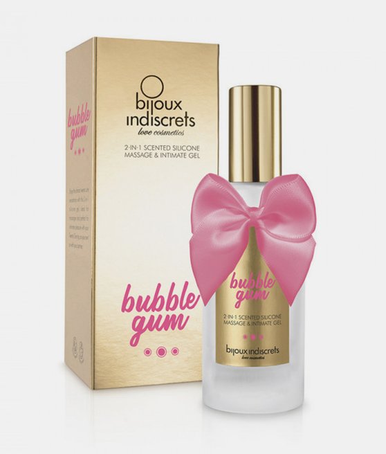 Bijoux Indiscrets Bubblegum 2w1 pachnący silikonowy żel intymny