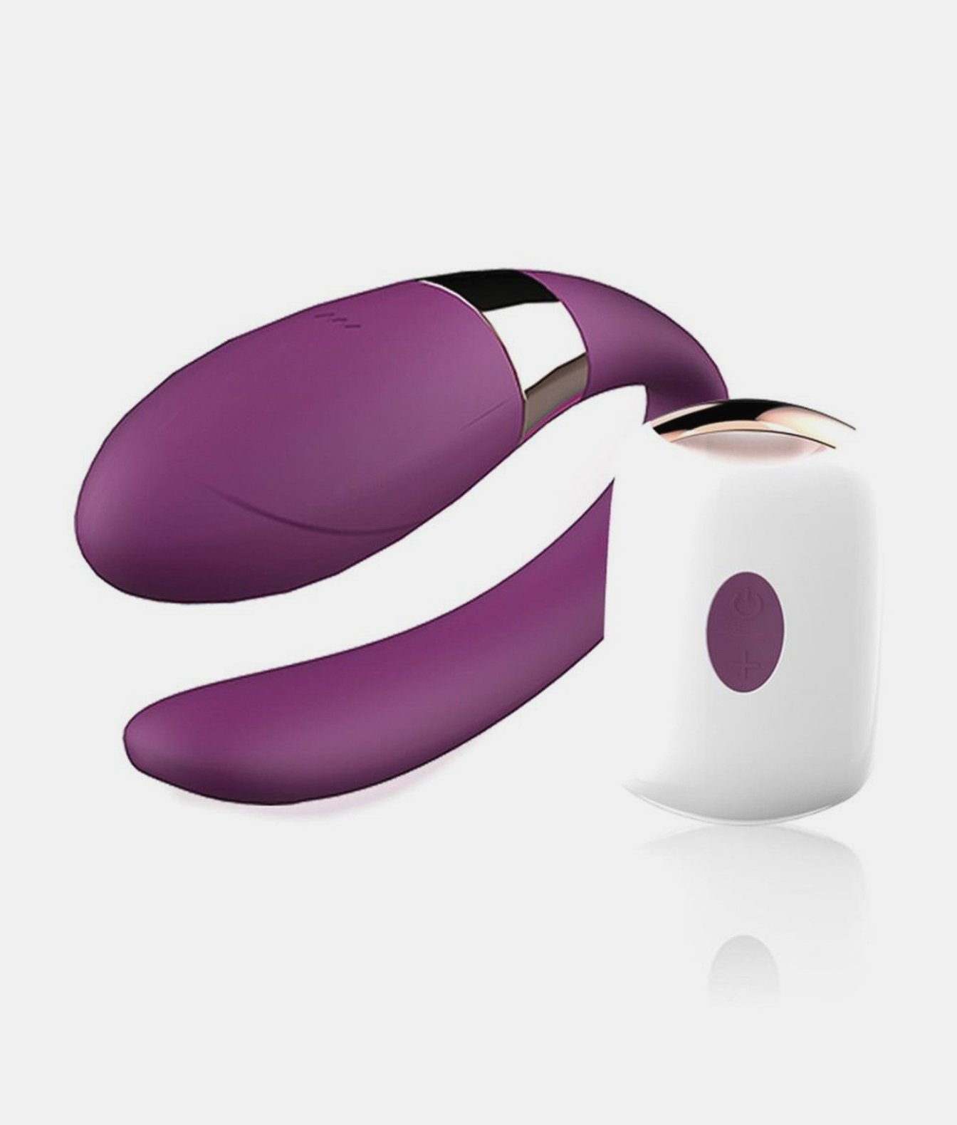 Boss Series V-Vibe Purple wibrator dla par