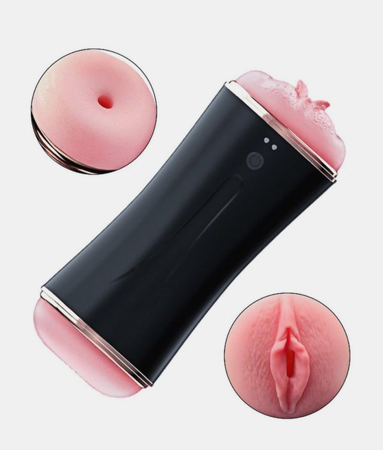 Boss Series Vibrating Masturbation Cup podwójny masturbator męski