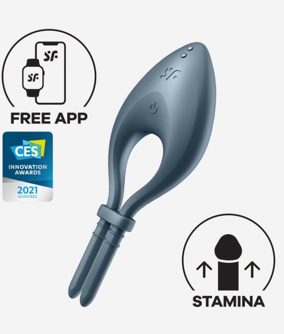 Satisfyer Bullseye wibrujący pierścień erekcyjny sterowany smartfonem