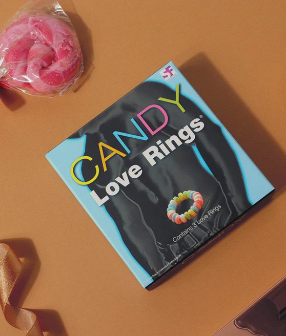 Candy Love Rings jadalny pierścień erekcyjny