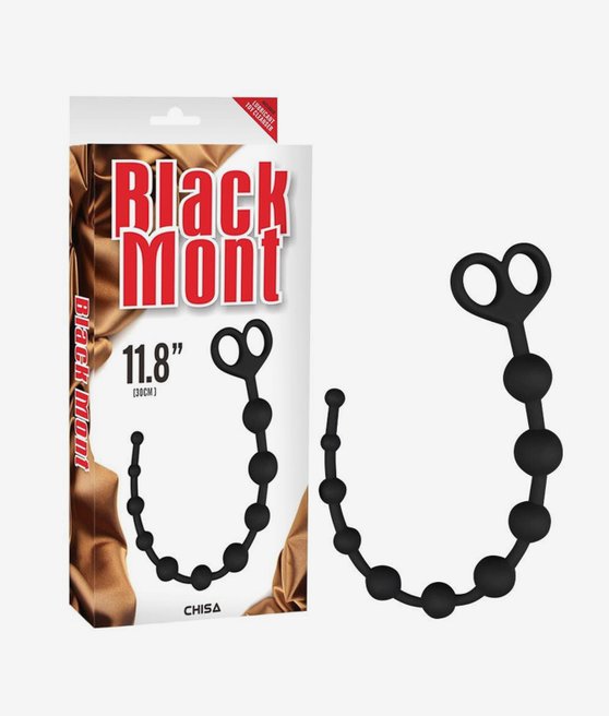 Chisa Novelties Black Mont Boyfriend Beads koraliki analne