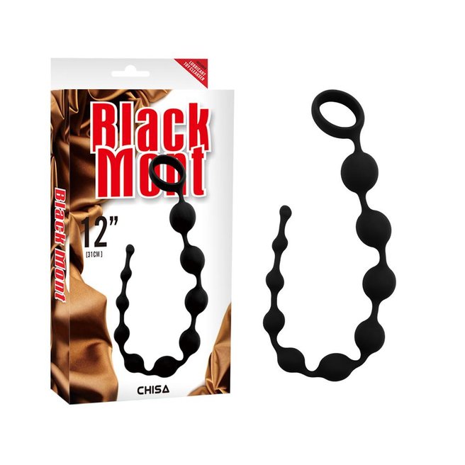 Chisa Novelties Black Mont Playful Beads koraliki analne