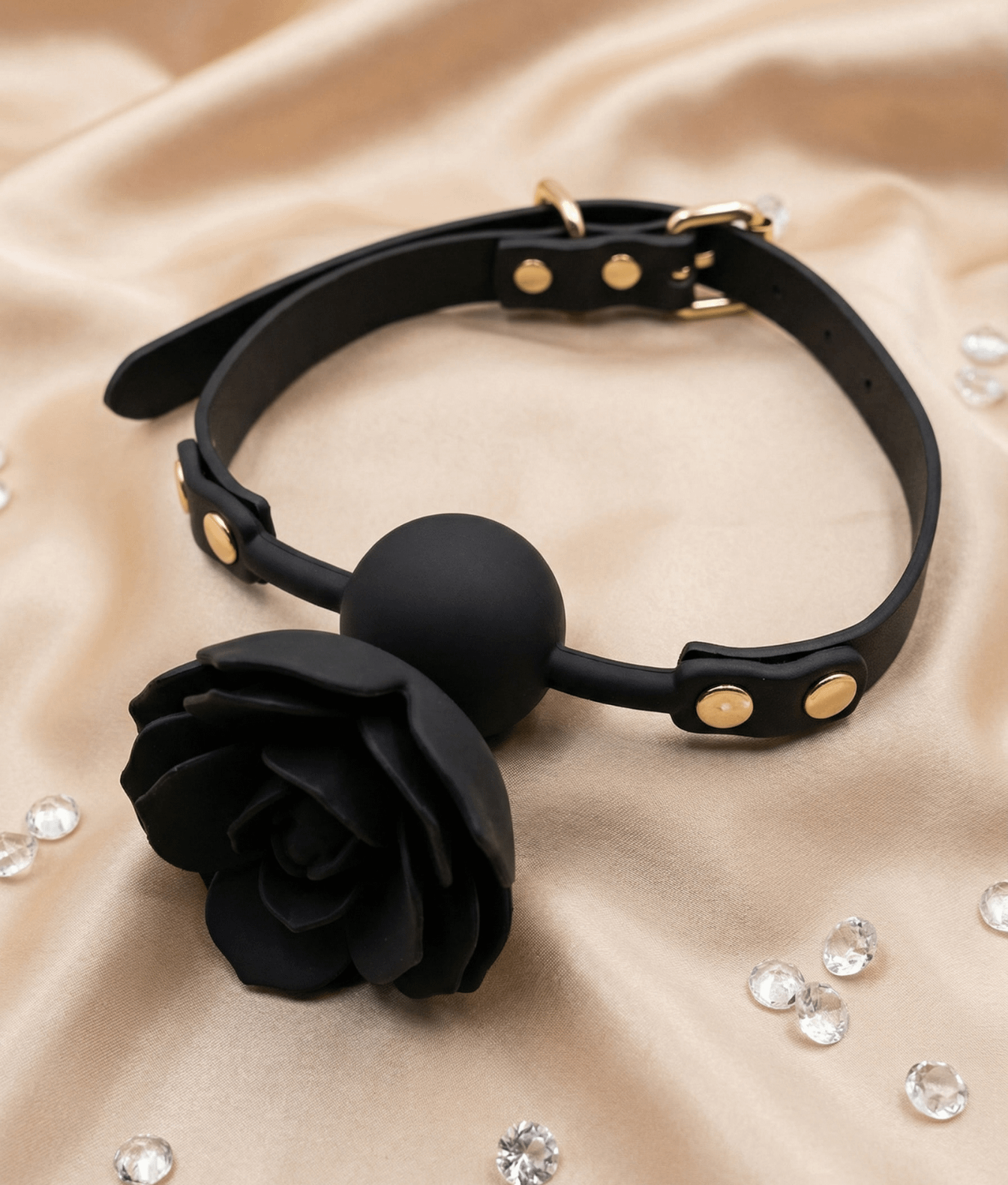 Mr. & Mrs. – pasek dekoracyjny z aplikacją w kształcie róży