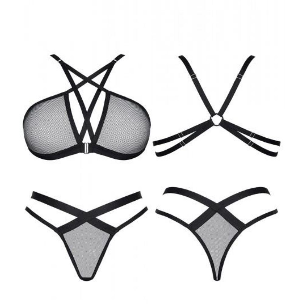 Demoniq LadyX Aina komplet biustonosz i stringi