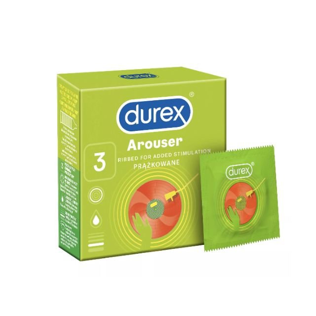 Durex Arouser prezerwatywy pokryte prążkami