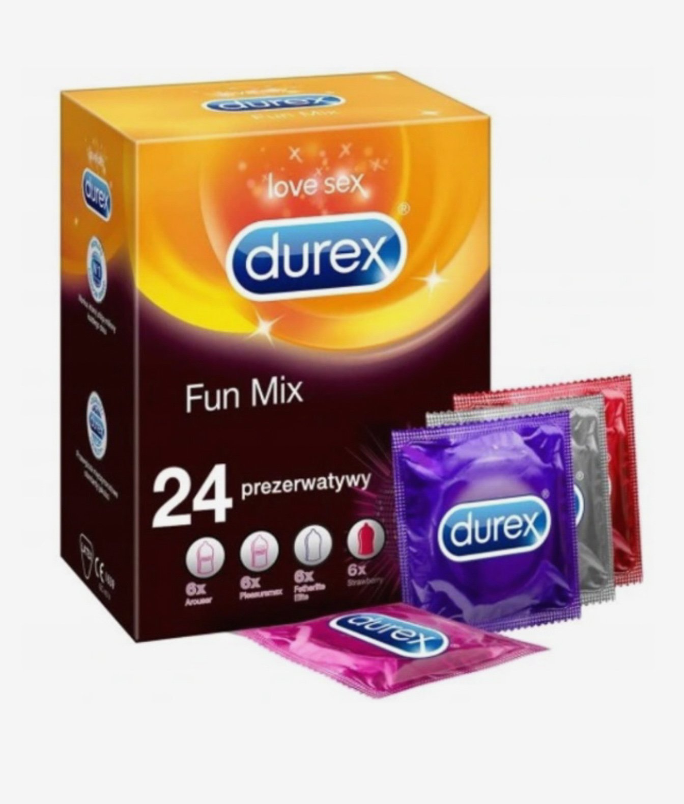 Durex Fun Mix prezerwatywy 