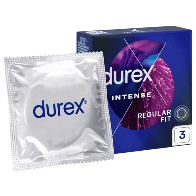Durex Intense prezerwatywy prążkowane z żelem stymulującym