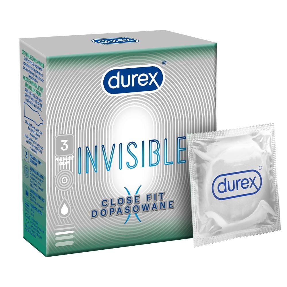 Durex Invisible Close Fit dopasowane ultracienkie prezerwatywy
