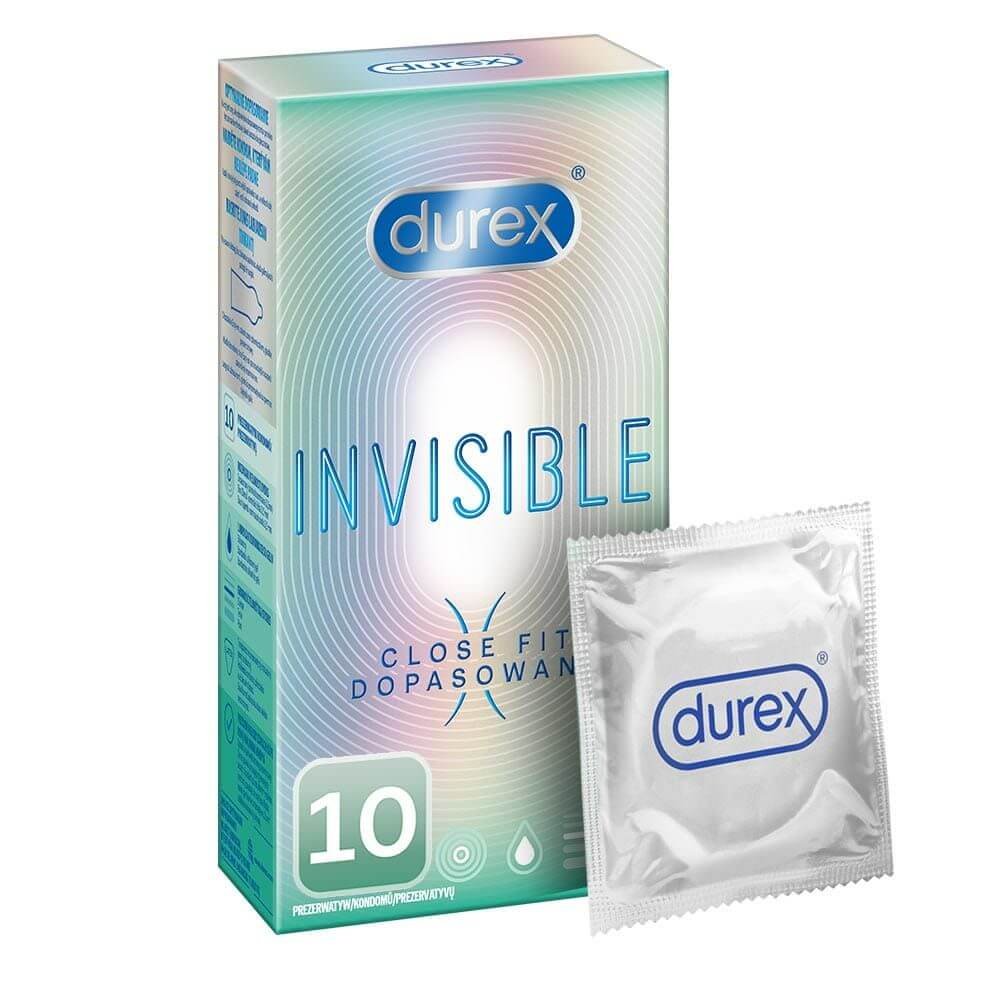 Durex Invisible Close Fit prezerwatywy lateksowe ultracienkie