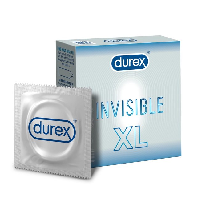 Durex Invisible XL super cienkie prezerwatywy lateksowe