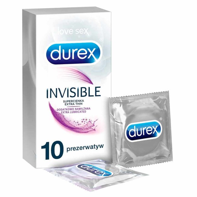 Durex Invisible ultracienkie prezerwatywy dodatkowo nawilżane