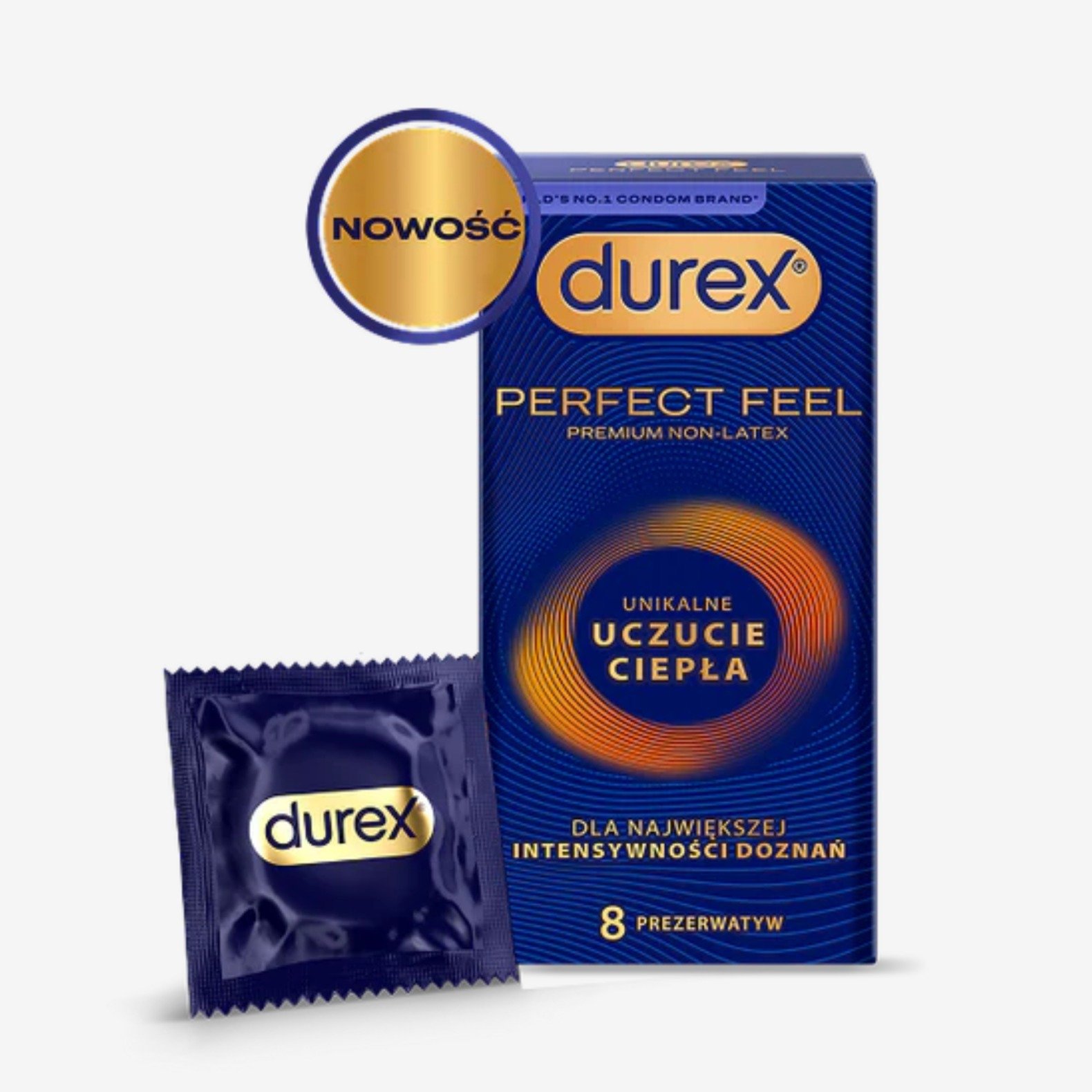 Durex Perfect Feel prezerwatywy 8 szt