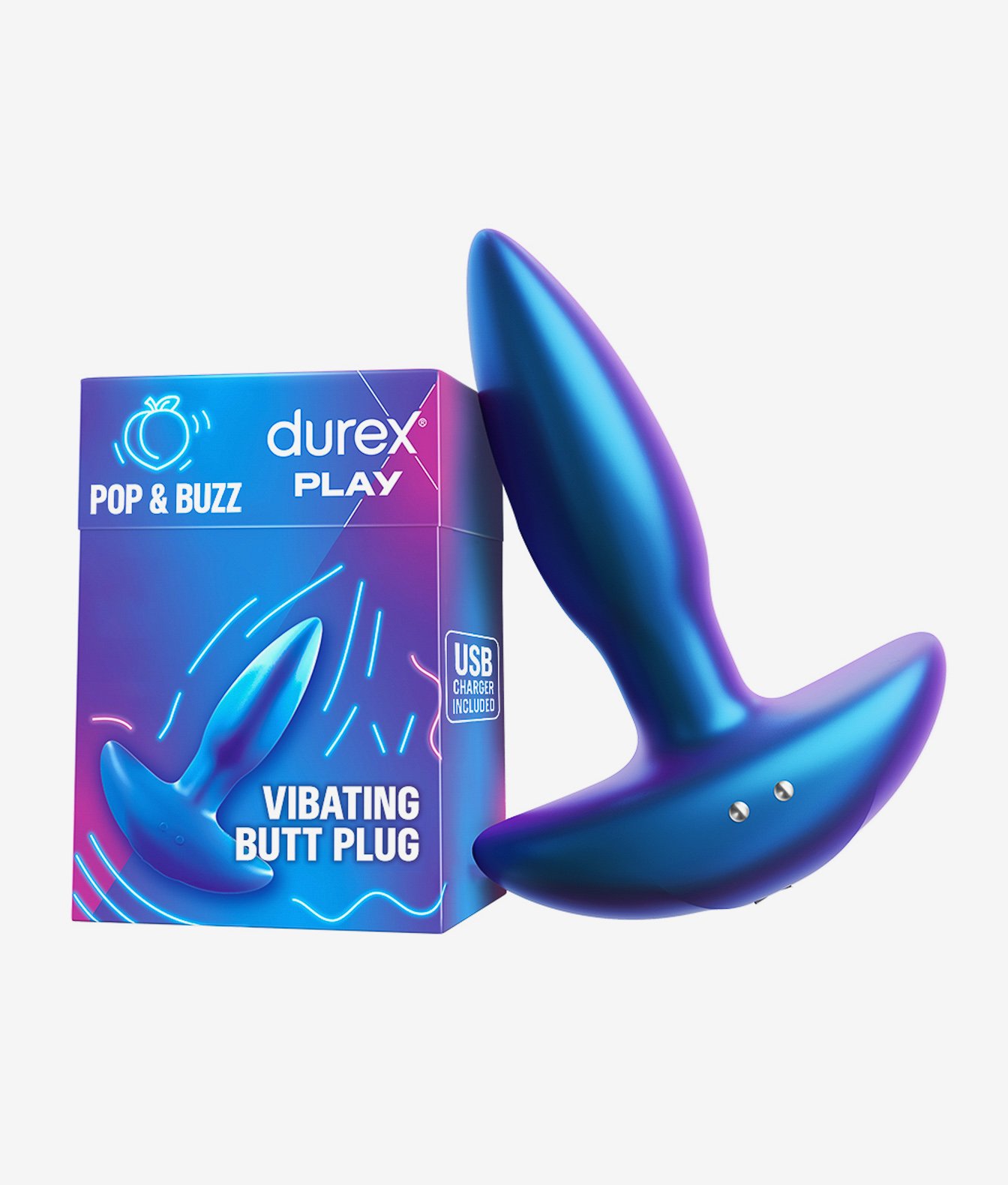 Durex Play Pop & Buzz wibrujący korek analny