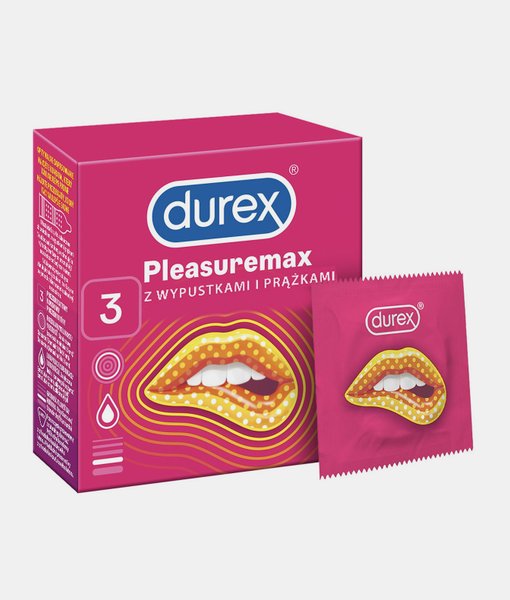 Durex Pleasuremax prezerwatywy z prążkami i wypustkami