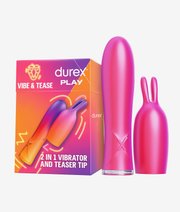 Durex Play Vibe & Tease 2w1 wibrator i końcówka stymulująca thumbnail