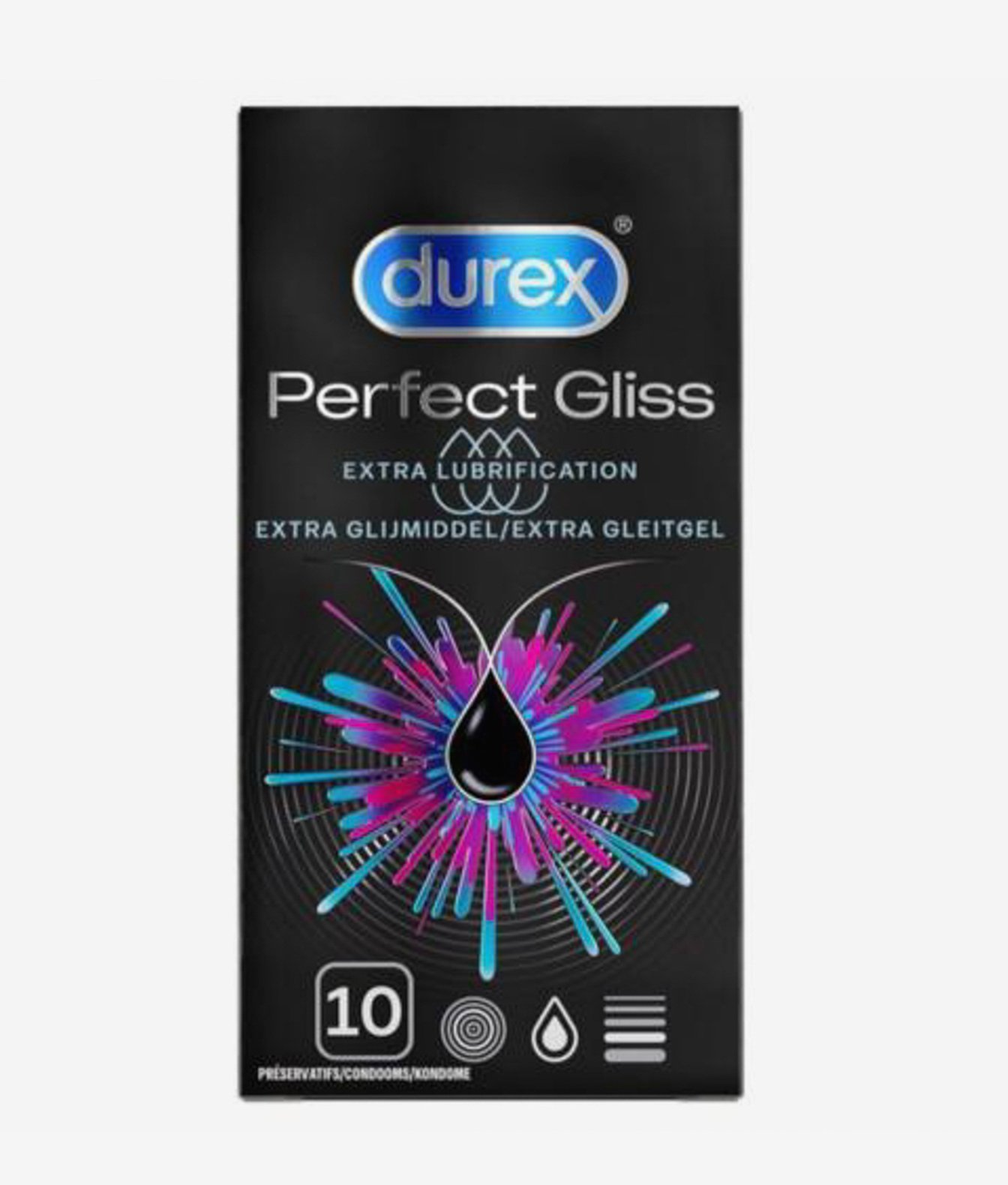 Durex Perfect Gliss Prezerwatywy z silikonowym lubrykantem