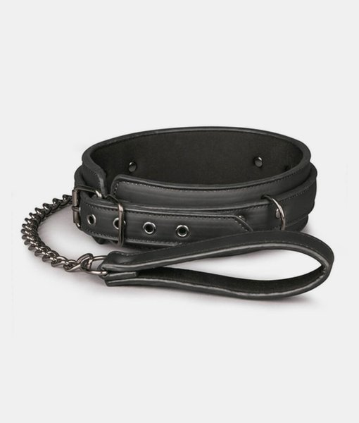 Fetish collar with leash obroża ze smyczą