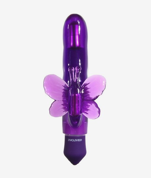 Evolved slenders flutter purple wibrator króliczek