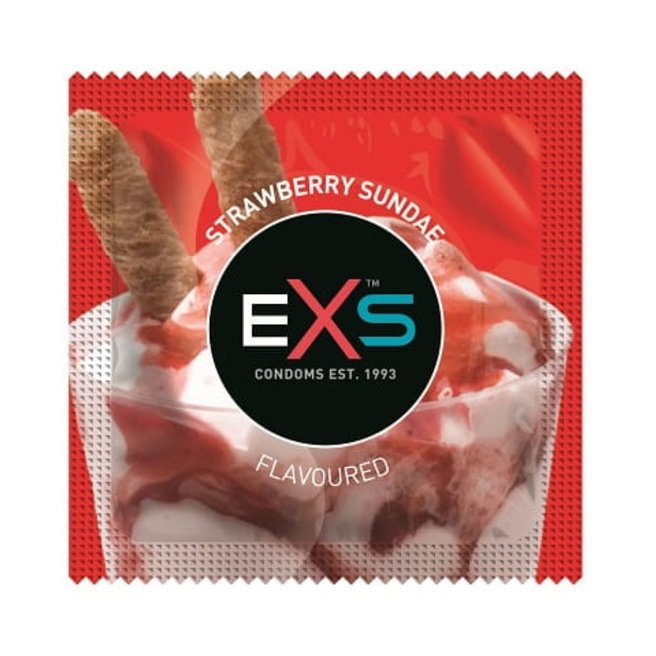 Exs Strawberry Sundae prezerwatywy smakowe